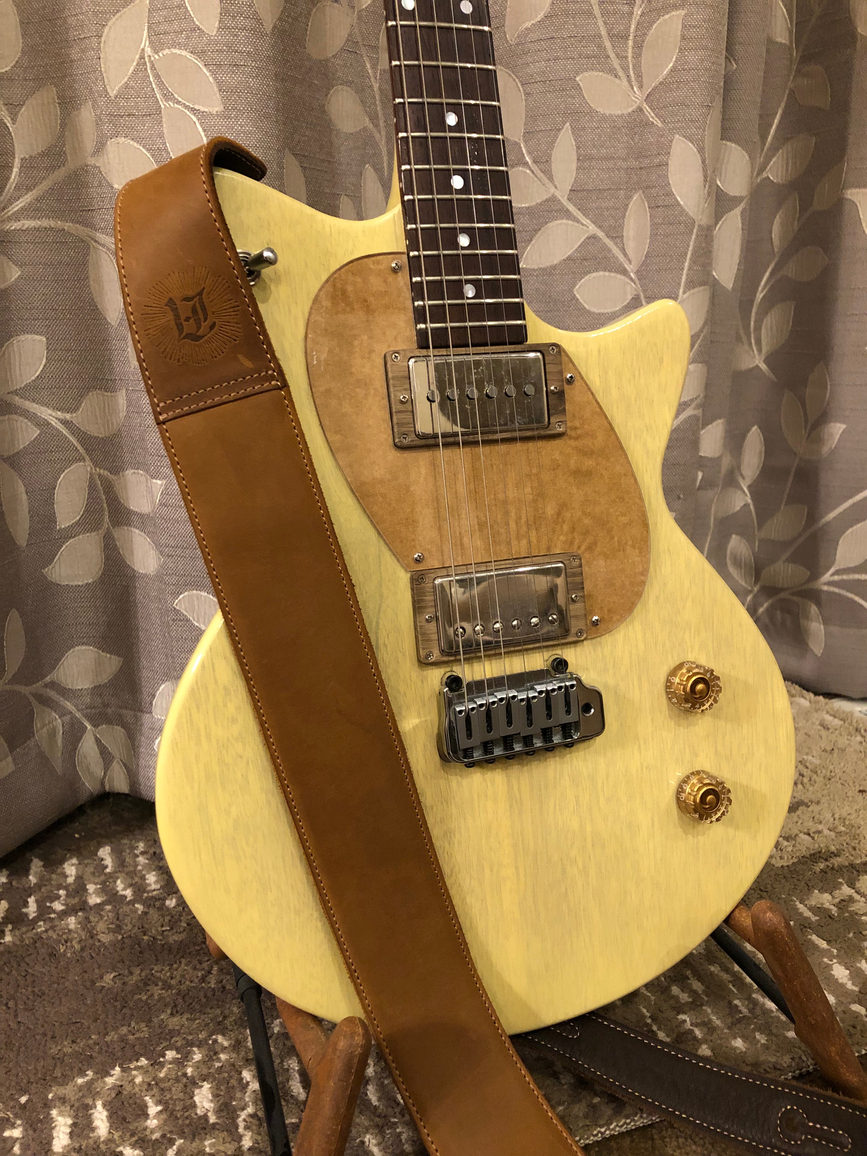 “The Reticent” Leather Guitar Strap