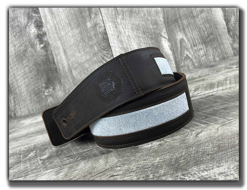 Denim - Whiskey Brown Leather Guitar Strap - Numbered Limited Edition