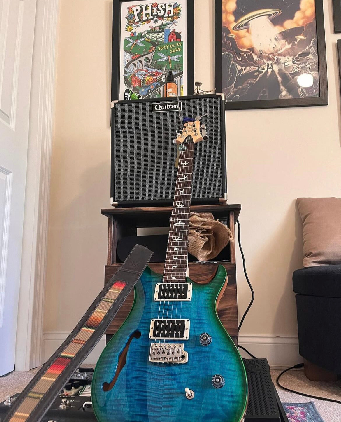 El Camino Leather Guitar Strap