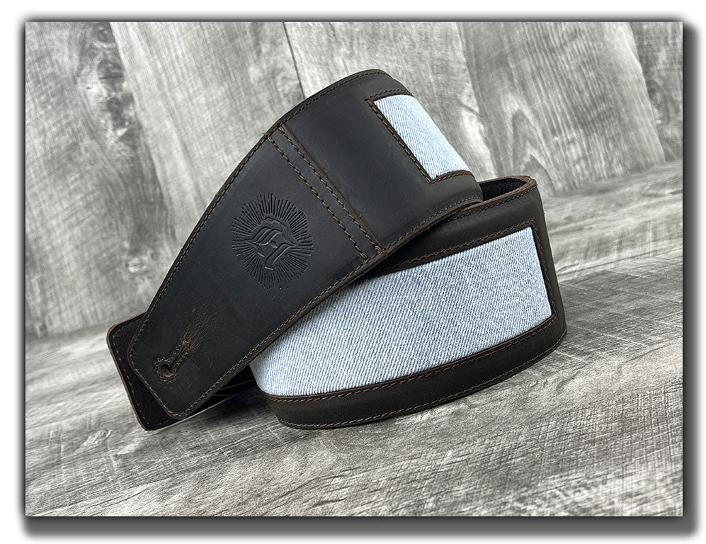 Denim - Whiskey Brown Leather Guitar Strap - Numbered Limited Edition