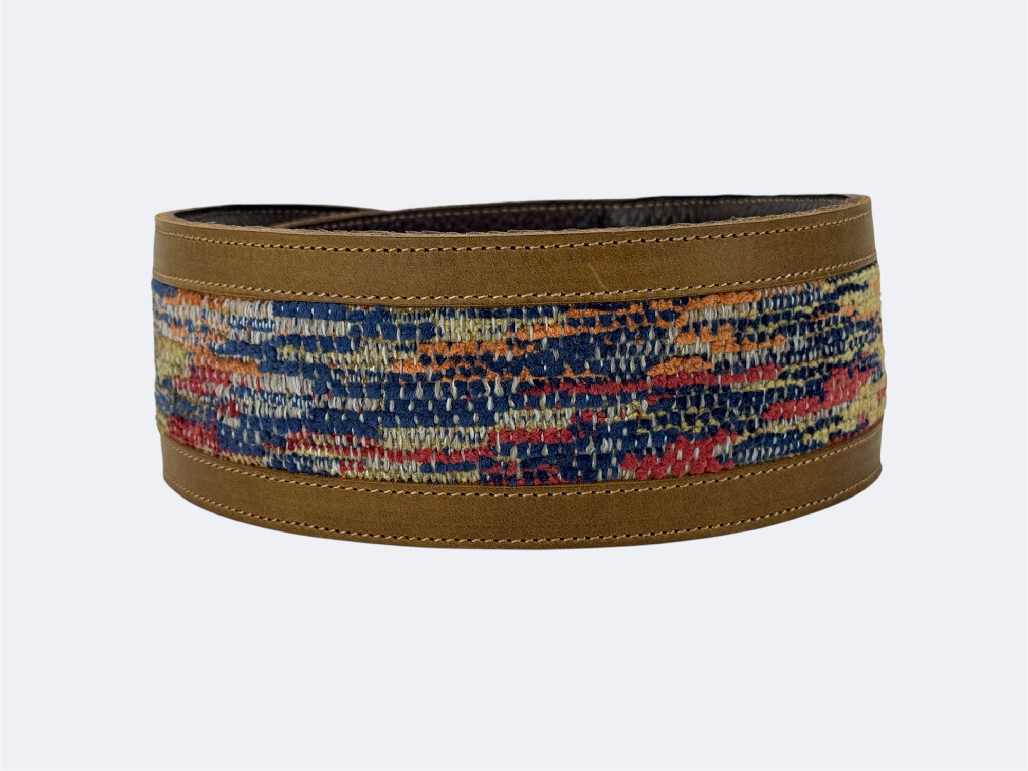 Ripple - Tobacco Leather Guitar Strap - Numbered Limited Edition