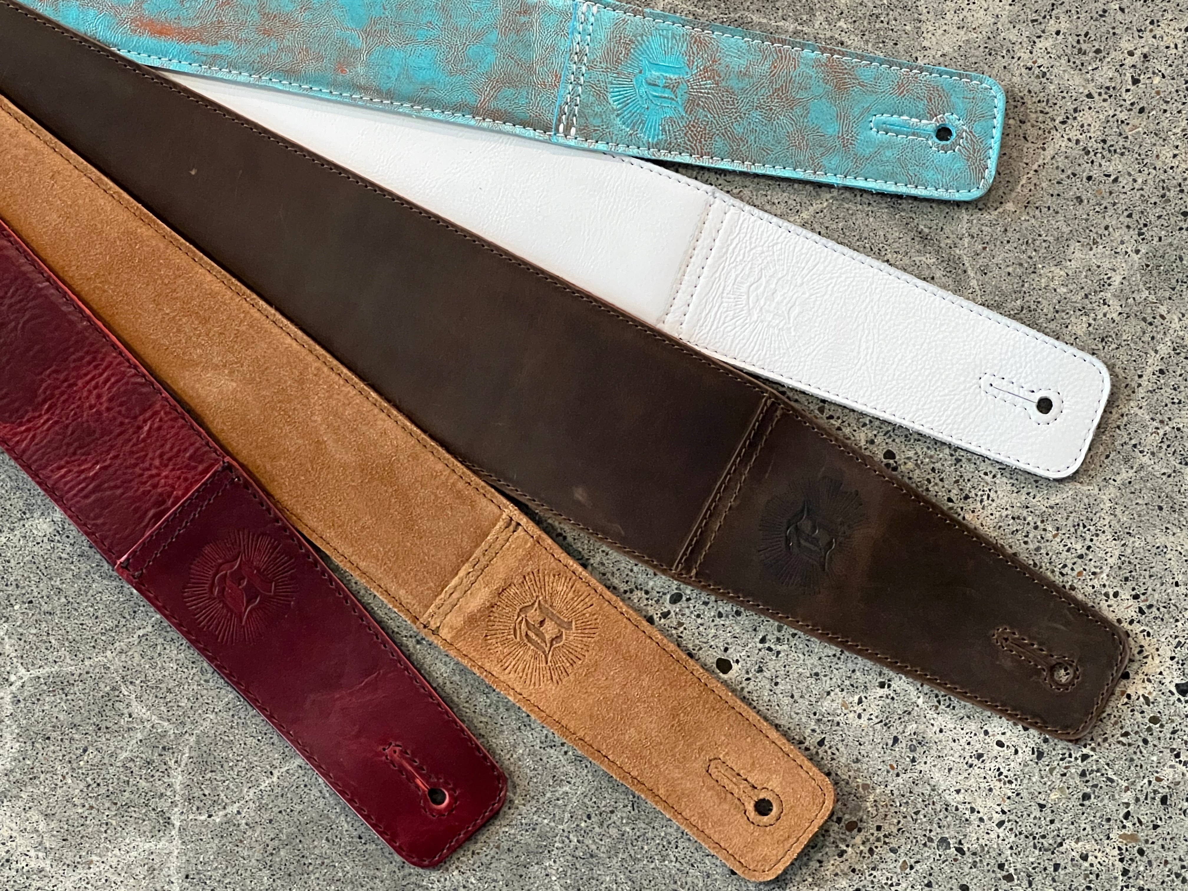 "The Reticent" Leather Guitar Straps