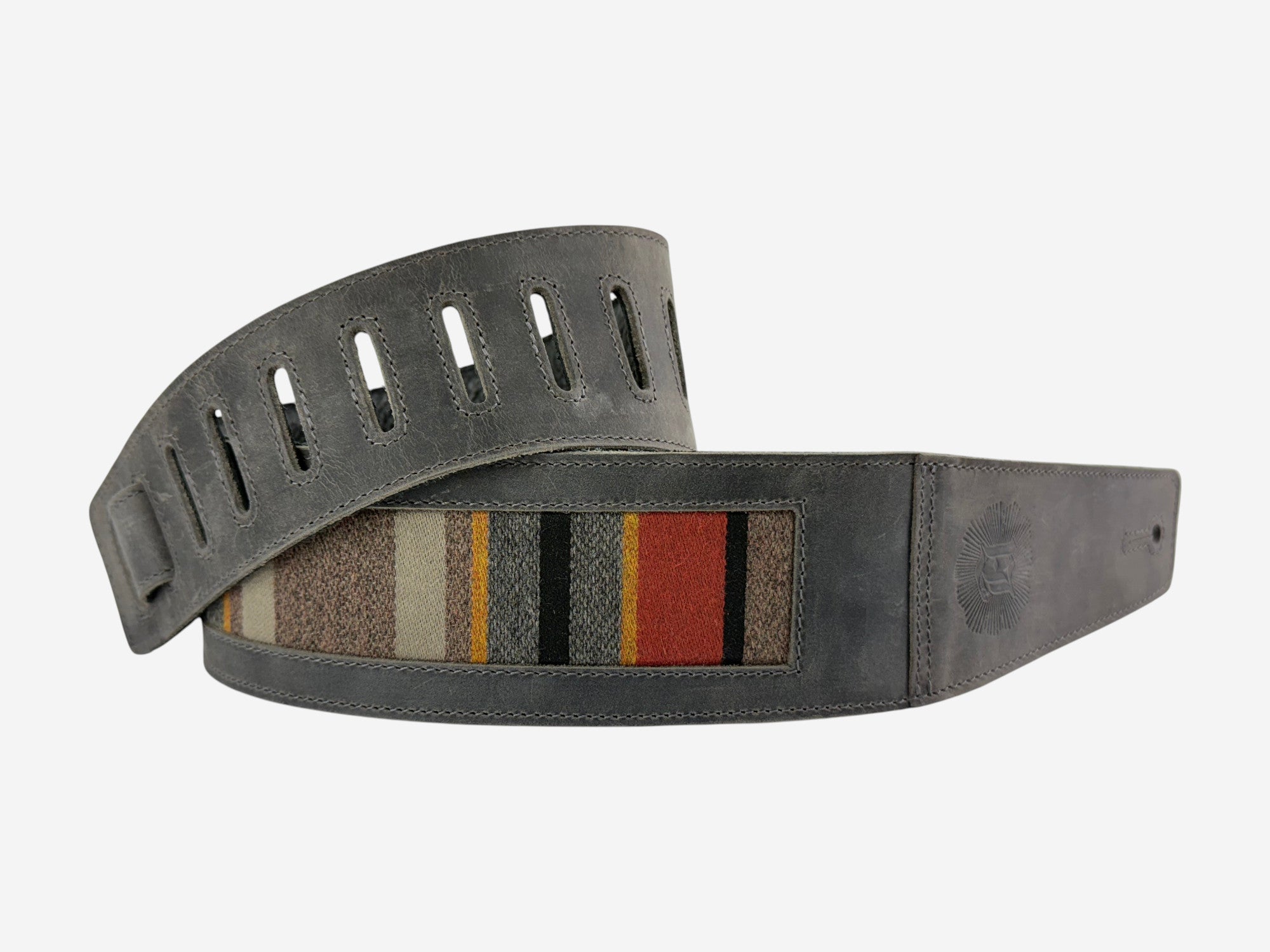 Base Camp - Aged Steel Leather Guitar Strap - Numbered Limited Edition