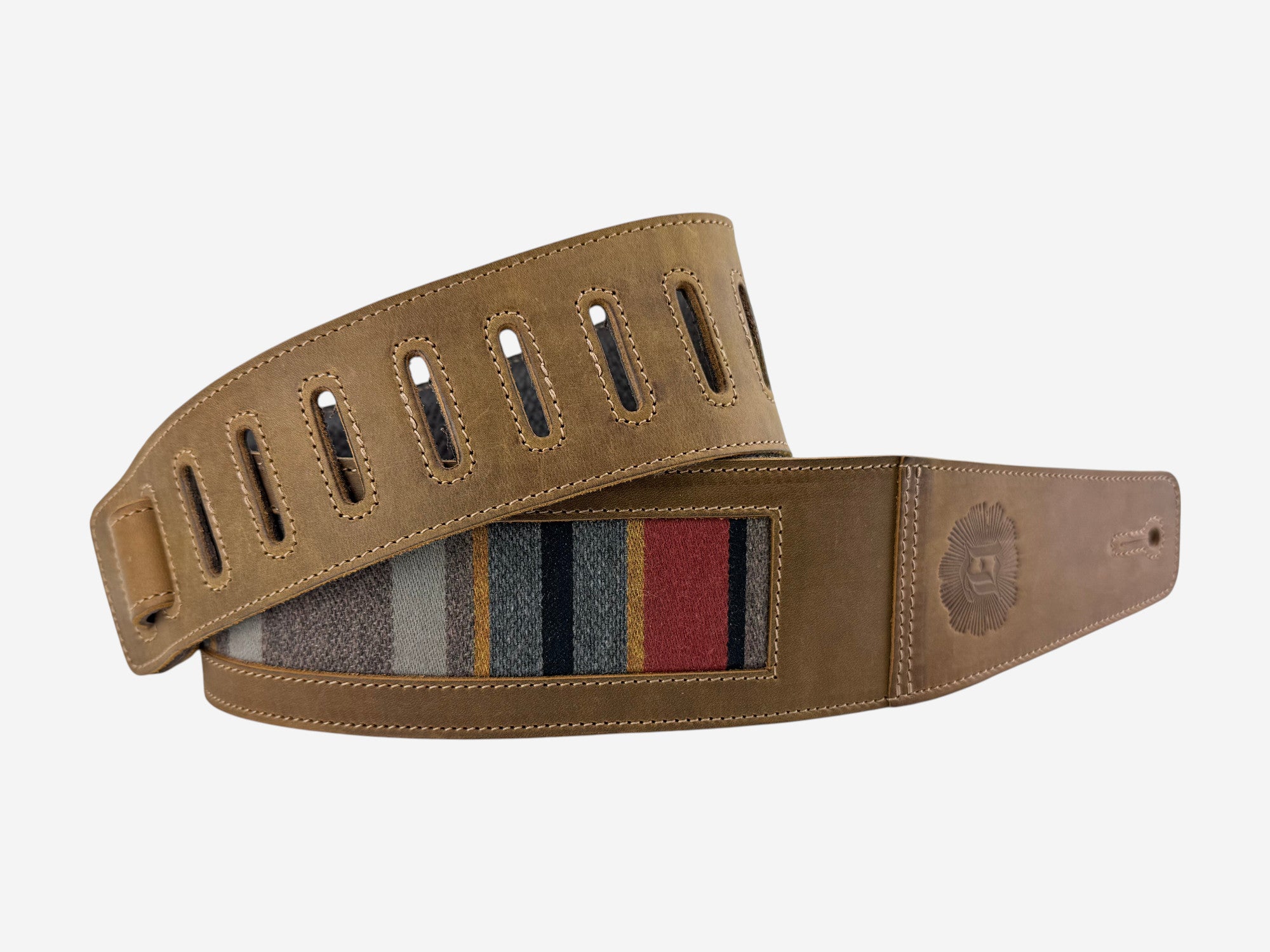 Base Camp - Tobacco Leather Guitar Strap - Numbered Limited Edition