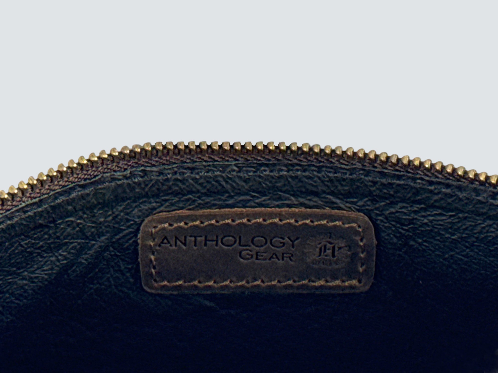 Leather Zipper Pouch - Whiskey Brown