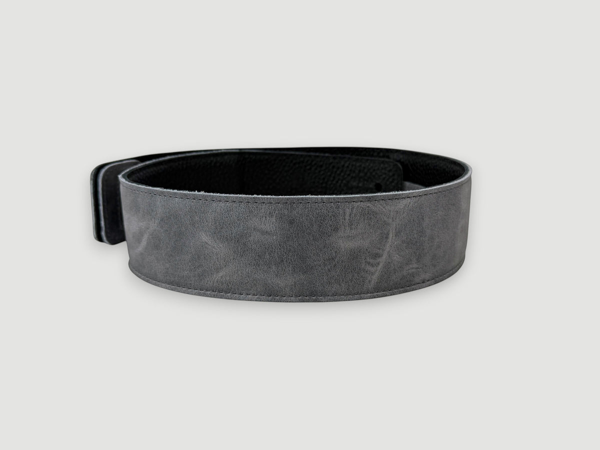 The Reticent - Relic Slate Leather Guitar Strap
