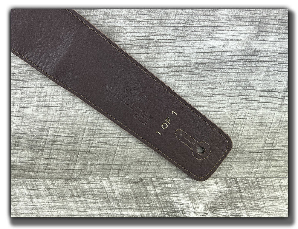Americana - Whiskey Brown Leather Guitar Strap - Numbered Limited Edition