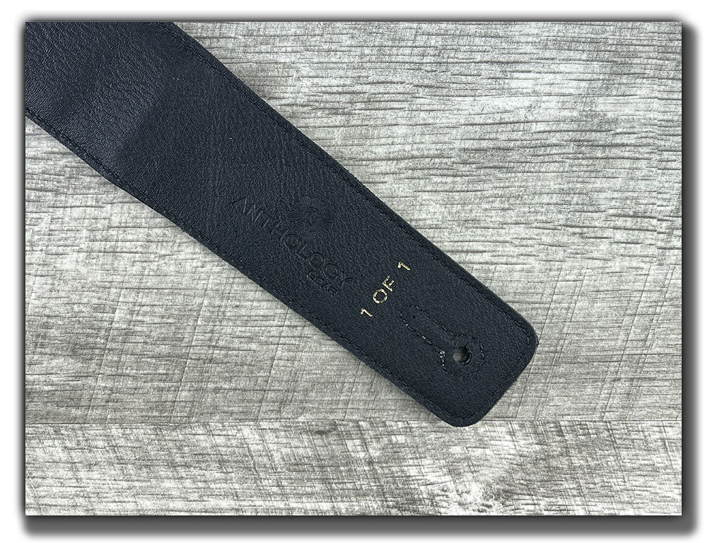 Americana - Aged Steel Leather Guitar Strap - Numbered Limited Edition