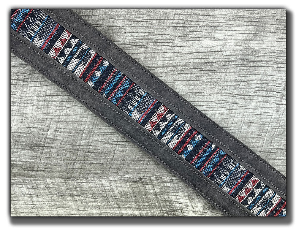 Americana - Aged Steel Leather Guitar Strap - Numbered Limited Edition