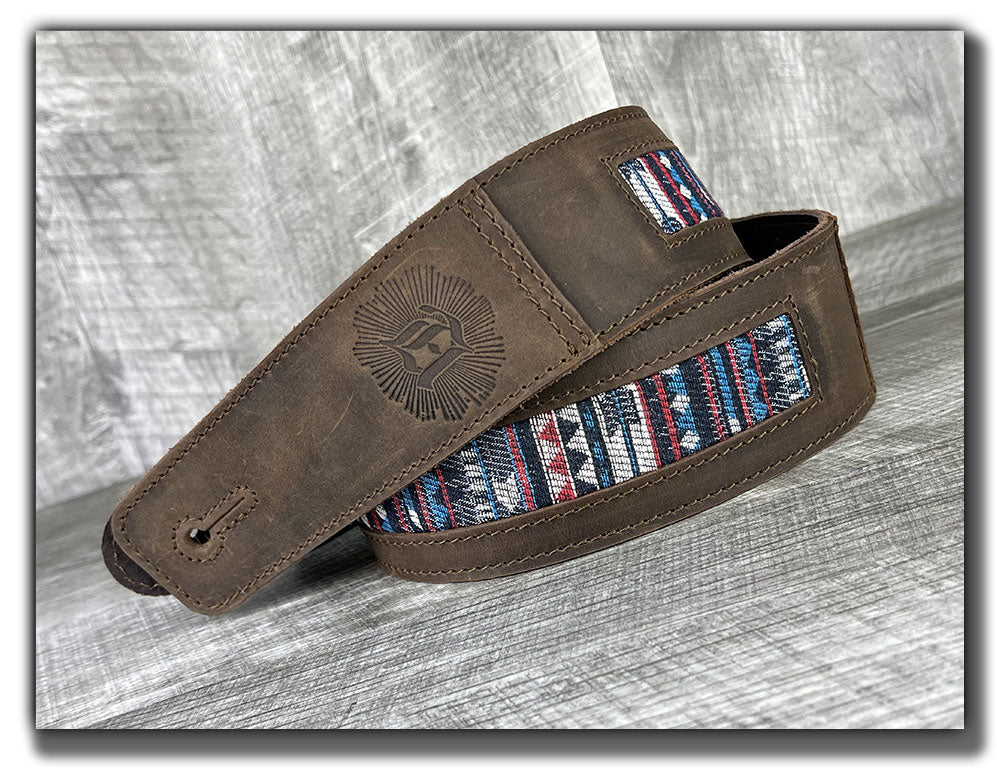 Americana - Whiskey Brown Leather Guitar Strap - Numbered Limited Edition