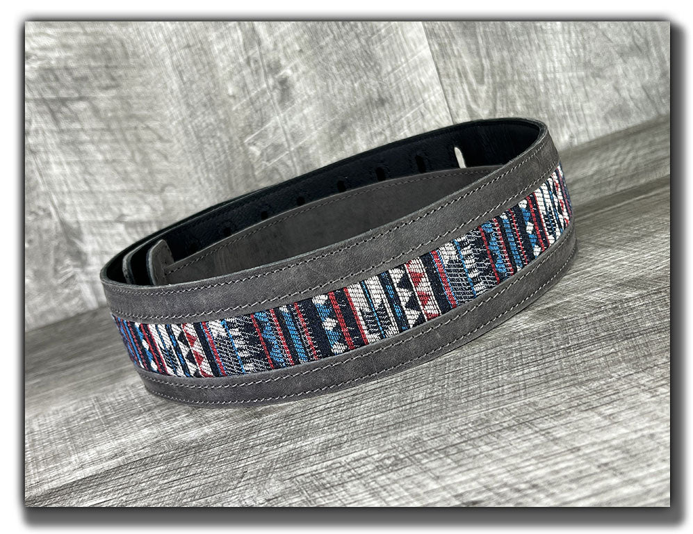 Americana - Aged Steel Leather Guitar Strap - Numbered Limited Edition