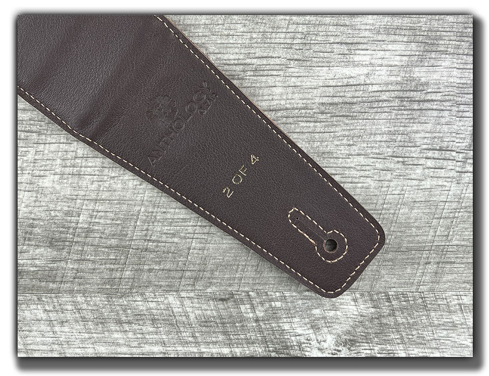 Americana - Tobacco Leather Guitar Strap - Numbered Limited Edition