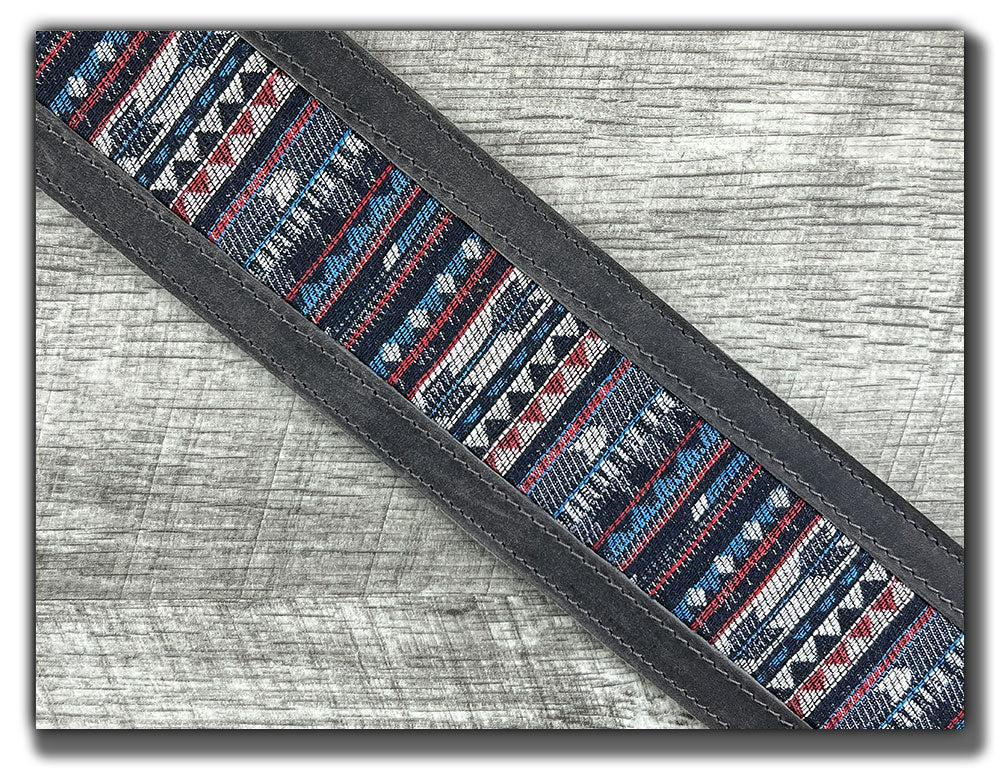 Americana - Aged Steel Leather Guitar Strap - Numbered Limited Edition