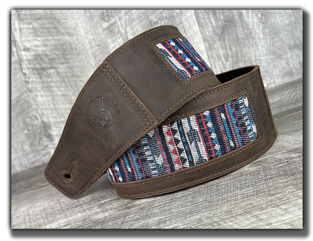 Americana - Whiskey Brown Leather Guitar Strap - Numbered Limited Edition
