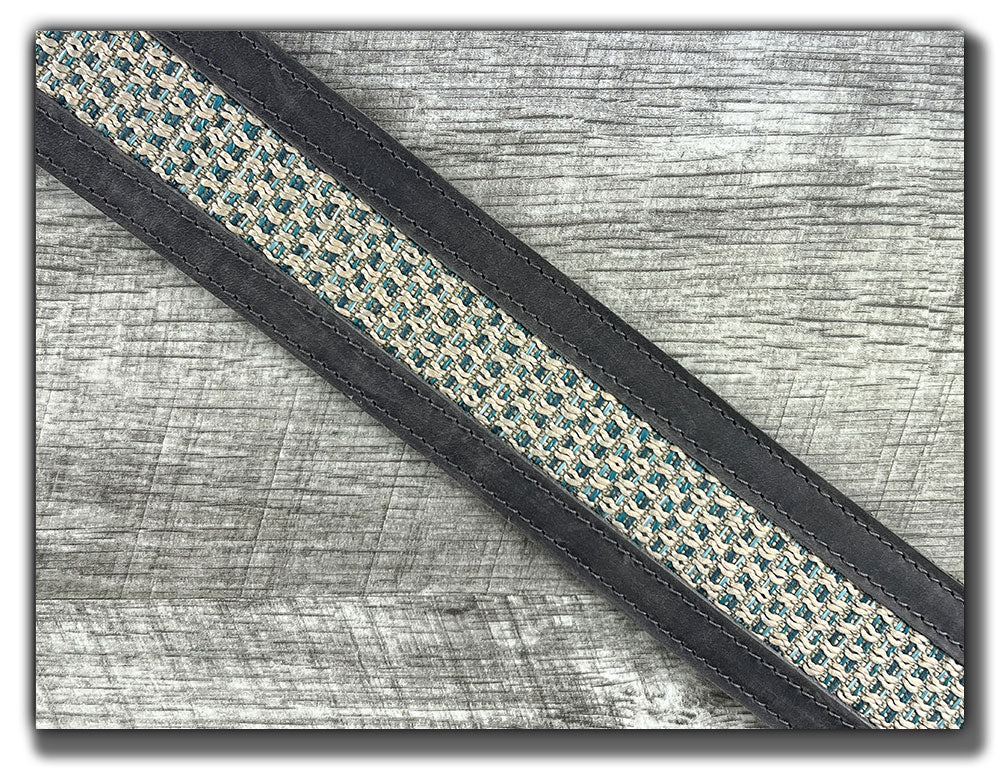 Aquarius - Aged Steel Leather Guitar Strap - Numbered Limited Edition