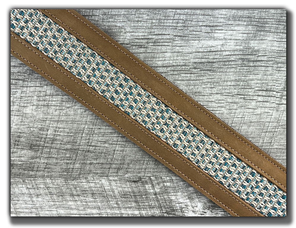Aquarius - Tobacco Leather Guitar Strap - Numbered Limited Edition