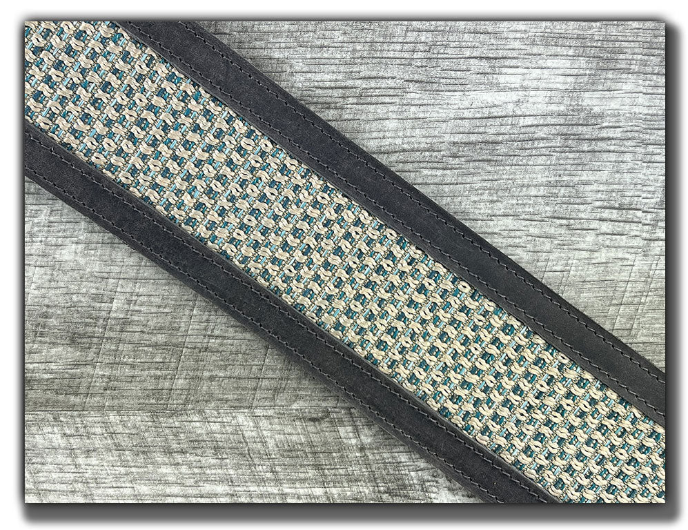 Aquarius - Aged Steel Leather Guitar Strap - Numbered Limited Edition