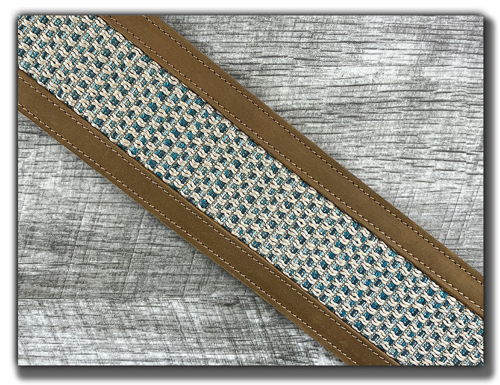 Aquarius - Tobacco Leather Guitar Strap - Numbered Limited Edition