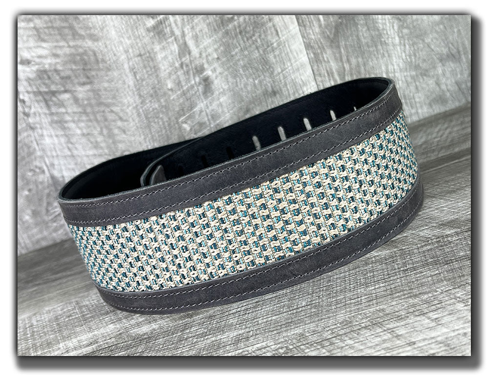 Aquarius - Aged Steel Leather Guitar Strap - Numbered Limited Edition