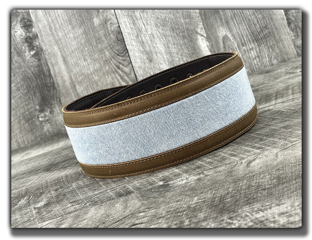 Denim - Tobacco Leather Guitar Strap - Numbered Limited Edition