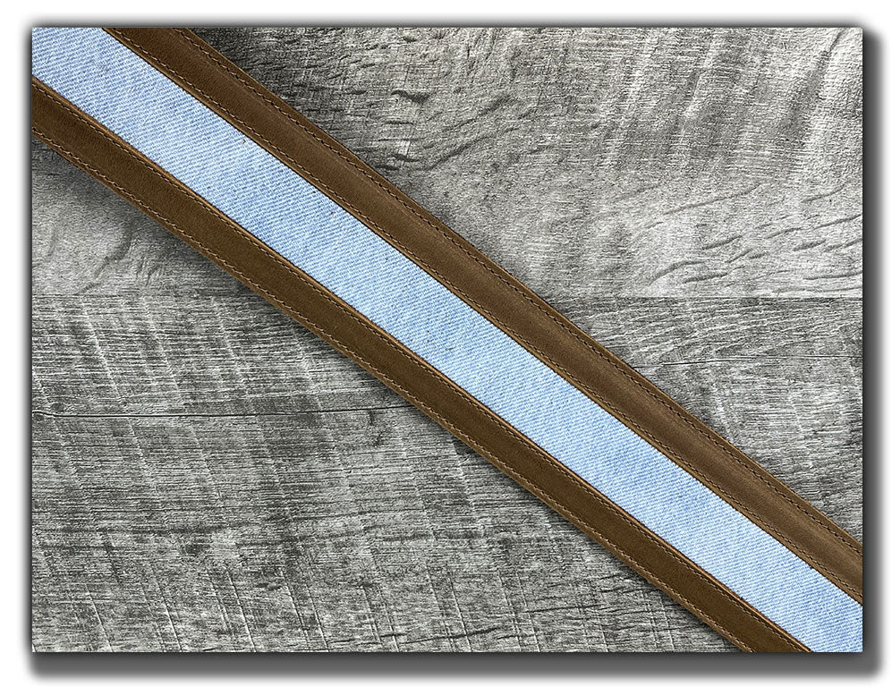 Denim - Tobacco Leather Guitar Strap - Numbered Limited Edition