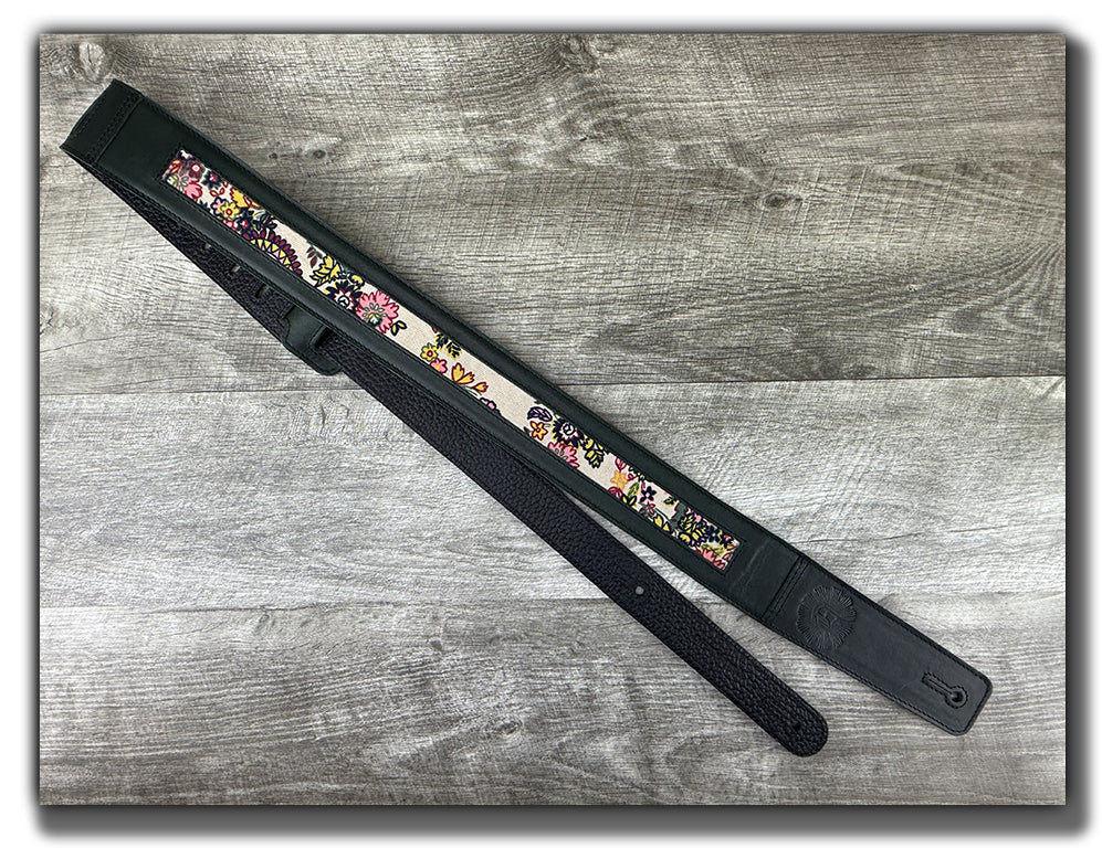 Frida - Nightfern Green Veg Tan Leather Guitar Strap - Numbered Limited Edition