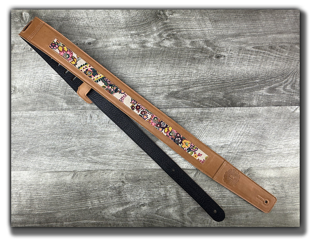 Frida - Pecan Veg Tan Leather Guitar Strap - Numbered Limited Edition