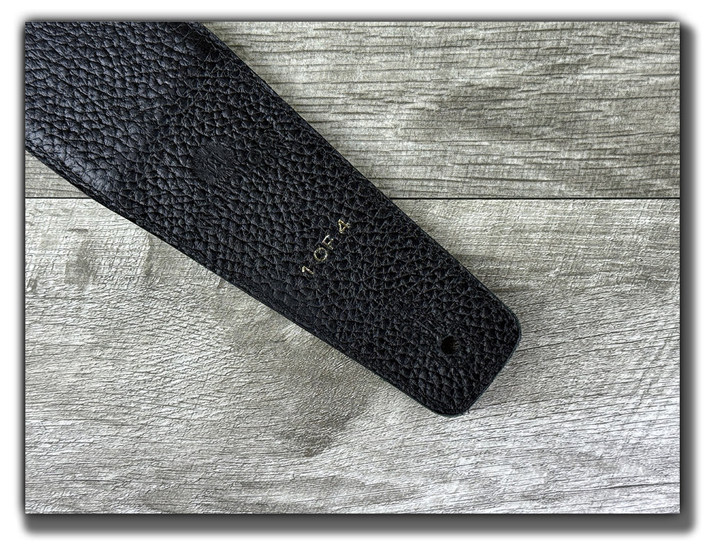 Frida - Nightfern Green Veg Tan Leather Guitar Strap - Numbered Limited Edition