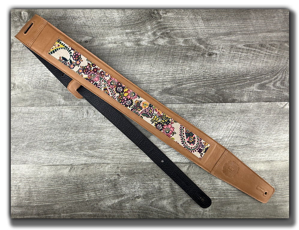 Frida - Pecan Veg Tan Leather Guitar Strap - Numbered Limited Edition