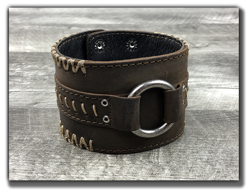 Leather cuff bracelet