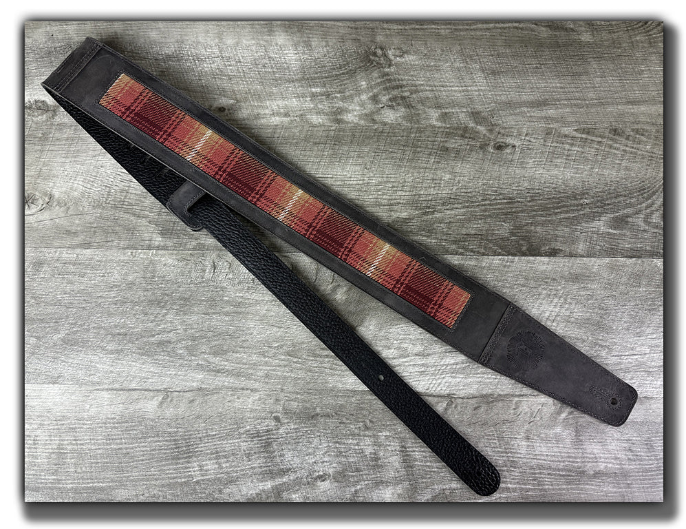 Flannel - Aged Steel Leather Guitar Strap - Numbered Limited Edition