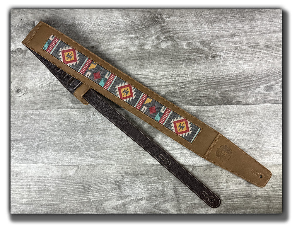 Thunderbird- Tobacco Leather Guitar Strap - Numbered Limited Edition