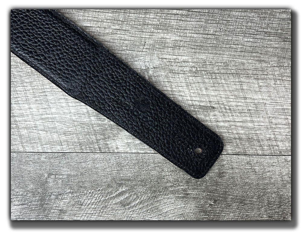 The Reticent - Nightfern Veg Tan Leather Guitar Strap