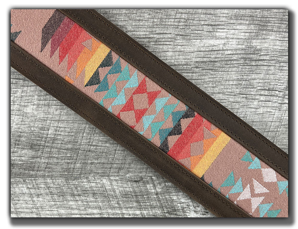 Painted Hills - Whiskey Brown Leather Guitar Strap - Numbered Limited Edition