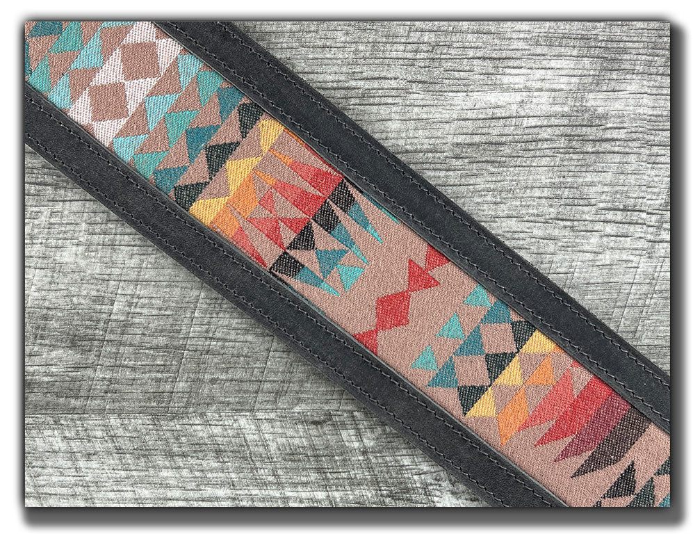 Painted Hills - Aged Steel Leather Guitar Strap - Numbered Limited Edition