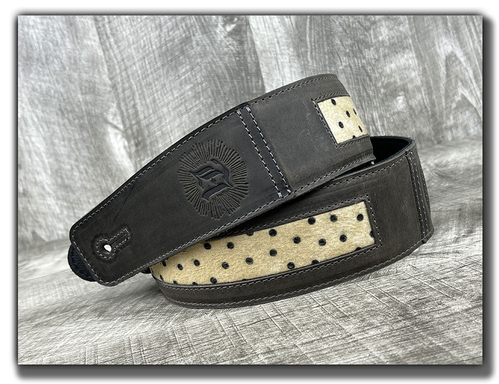 Winston - Aged Steel Leather Guitar Strap - Numbered Limited Edition