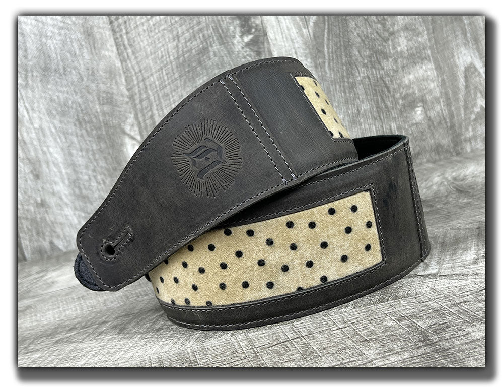 Winston - Aged Steel Leather Guitar Strap - Numbered Limited Edition