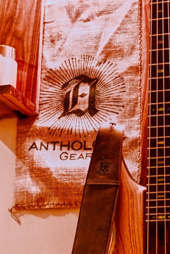 "The Reticent" Leather Guitar Strap