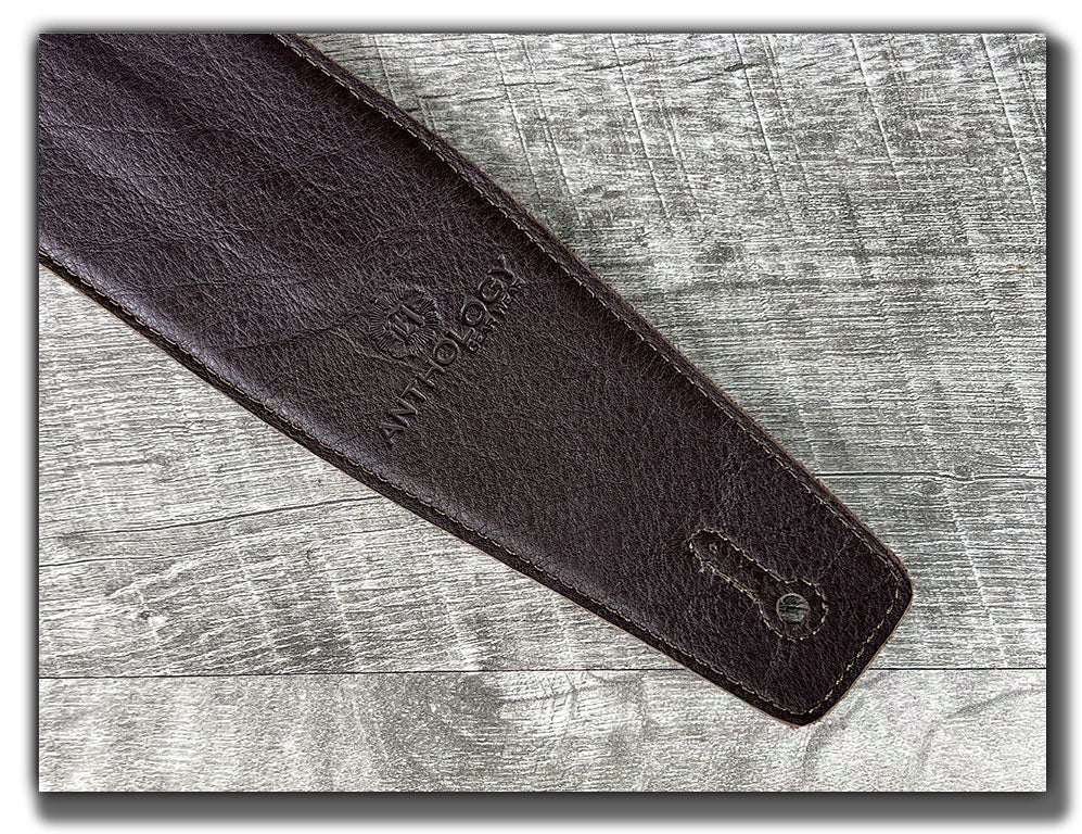 Straight Up - Whiskey Brown Leather Guitar Strap