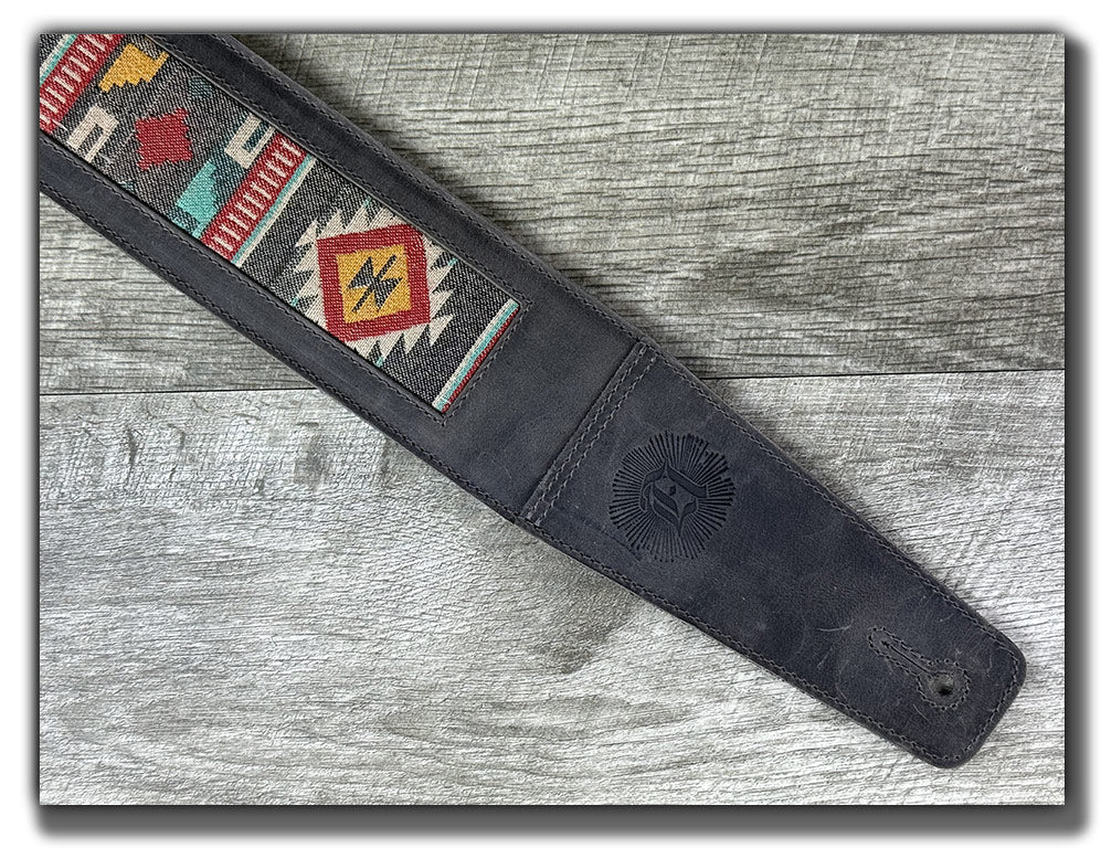 Thunderbird- Aged Steel Leather Guitar Strap - Numbered Limited Edition