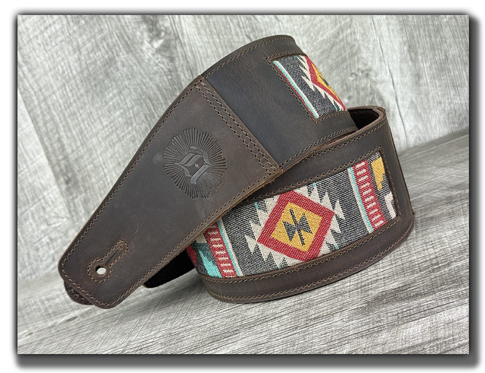 Thunderbird- Whiskey Brown Leather Guitar Strap - Numbered Limited Edition