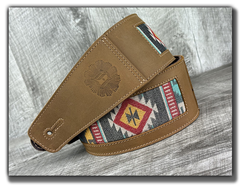 Thunderbird- Tobacco Leather Guitar Strap - Numbered Limited Edition