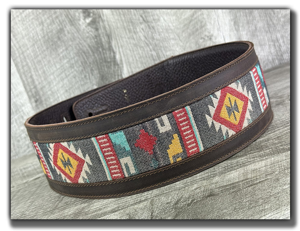 Thunderbird- Whiskey Brown Leather Guitar Strap - Numbered Limited Edition