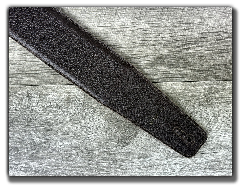 Thunderbird- Whiskey Brown Leather Guitar Strap - Numbered Limited Edition