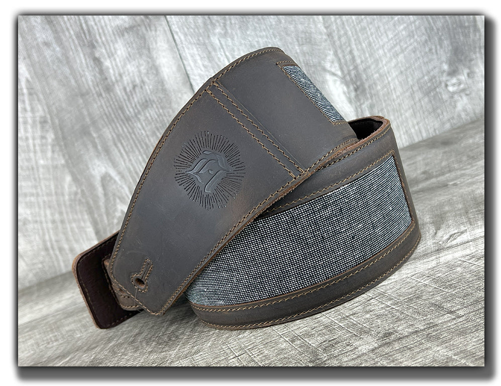 Zenith - Whiskey Brown Leather Guitar Strap - Numbered Limited Edition