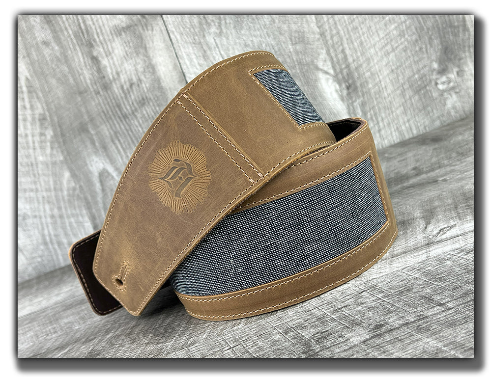 Zenith - Tobacco Leather Guitar Strap - Numbered Limited Edition