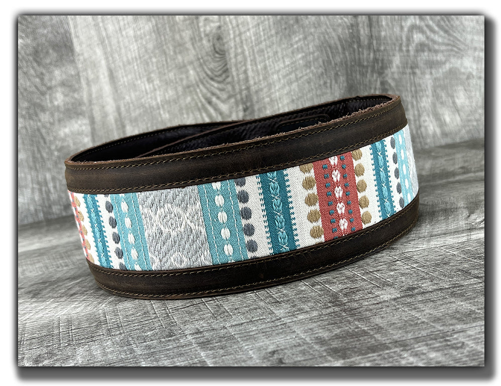 Hozho - Whiskey Brown Leather Guitar Strap - Numbered Limited Edition