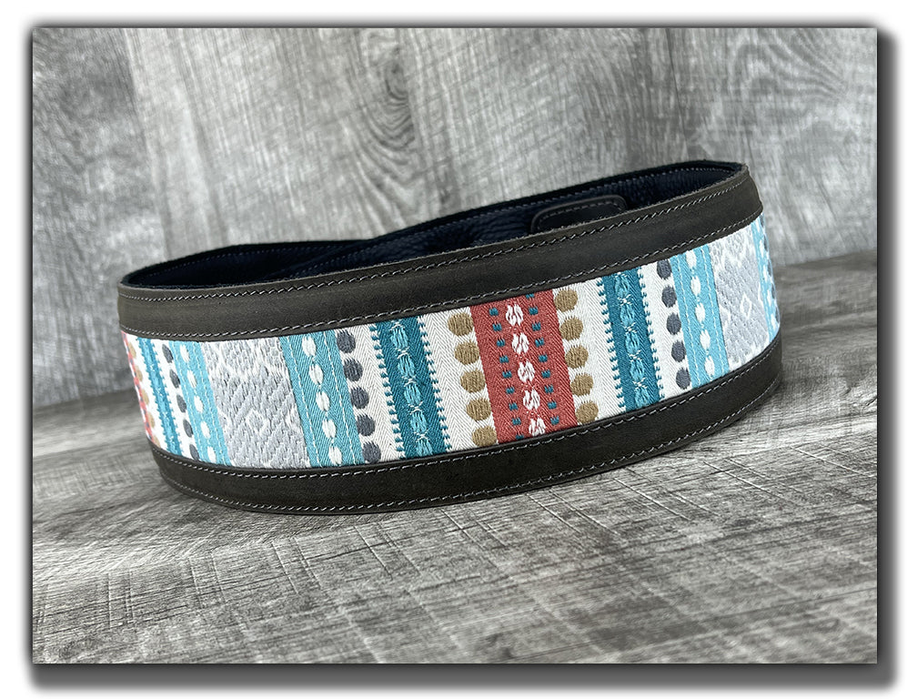 Hozho - Aged Steel Leather Guitar Strap - Numbered Limited Edition