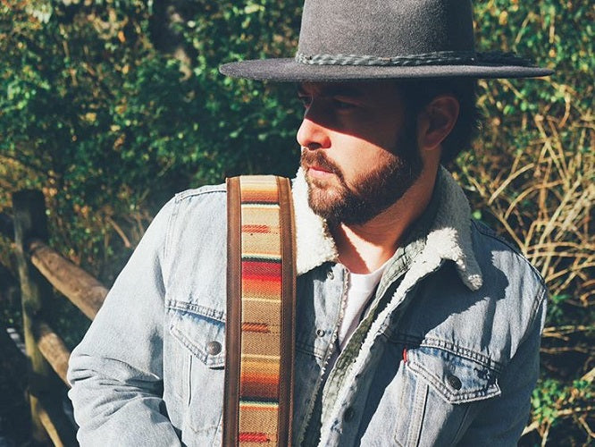 El Camino - Whiskey Brown / Saddle Leather Guitar Strap