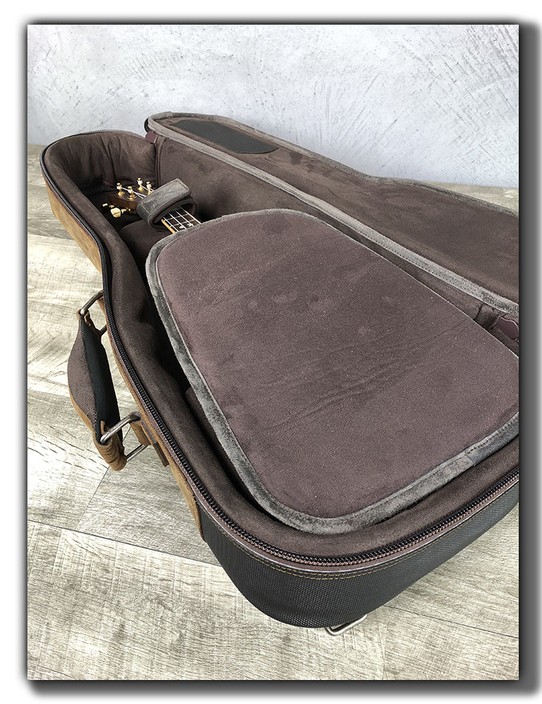 “Iwi” Leather Ukulele Case - Whiskey Brown